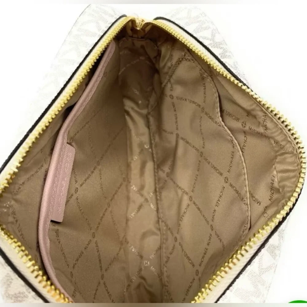 Michael Kors Beige and Pink Crossbody Bag EUC - Picture 3 of 5